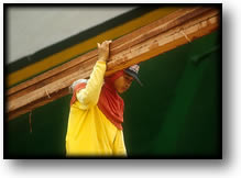 Color Photograph, Dockworker Sunda Kelapa Harbour, Jakarta Indonesia