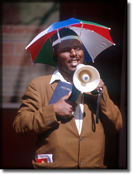 Picture of a street preacher