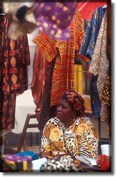 Picture of lady selling clothing