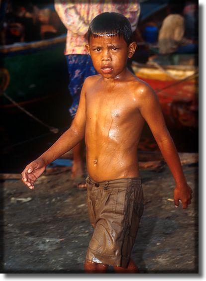 Photographs of children, North Jakarta, Indonesia