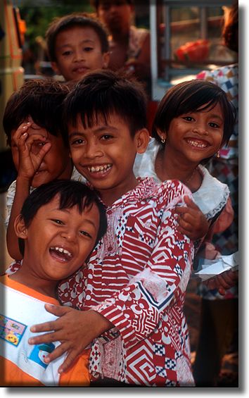 Photographs of children, North Jakarta, Indonesia