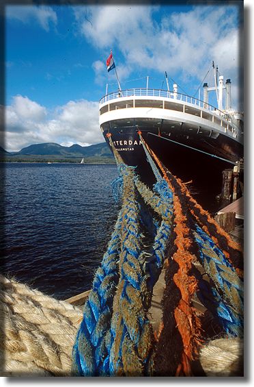 color photograph of the Rotterdam dock lines, abstract view