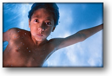 Matt, Photo of young boy underwater