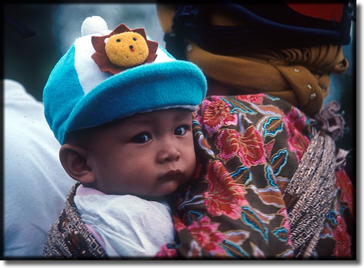 picture of child in back pack