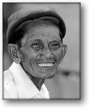 Photograph of happy Indonesian man