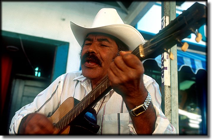 Photograph of, Ensenada Mexico, guitar player