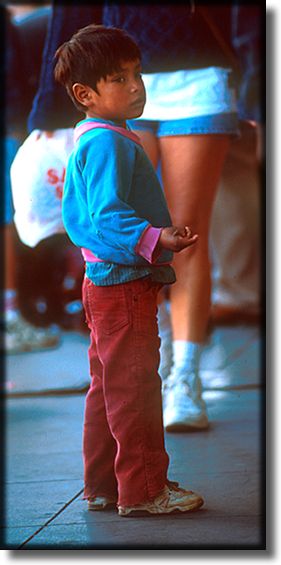 Photograph of, Encenada Mexico, beggar boy